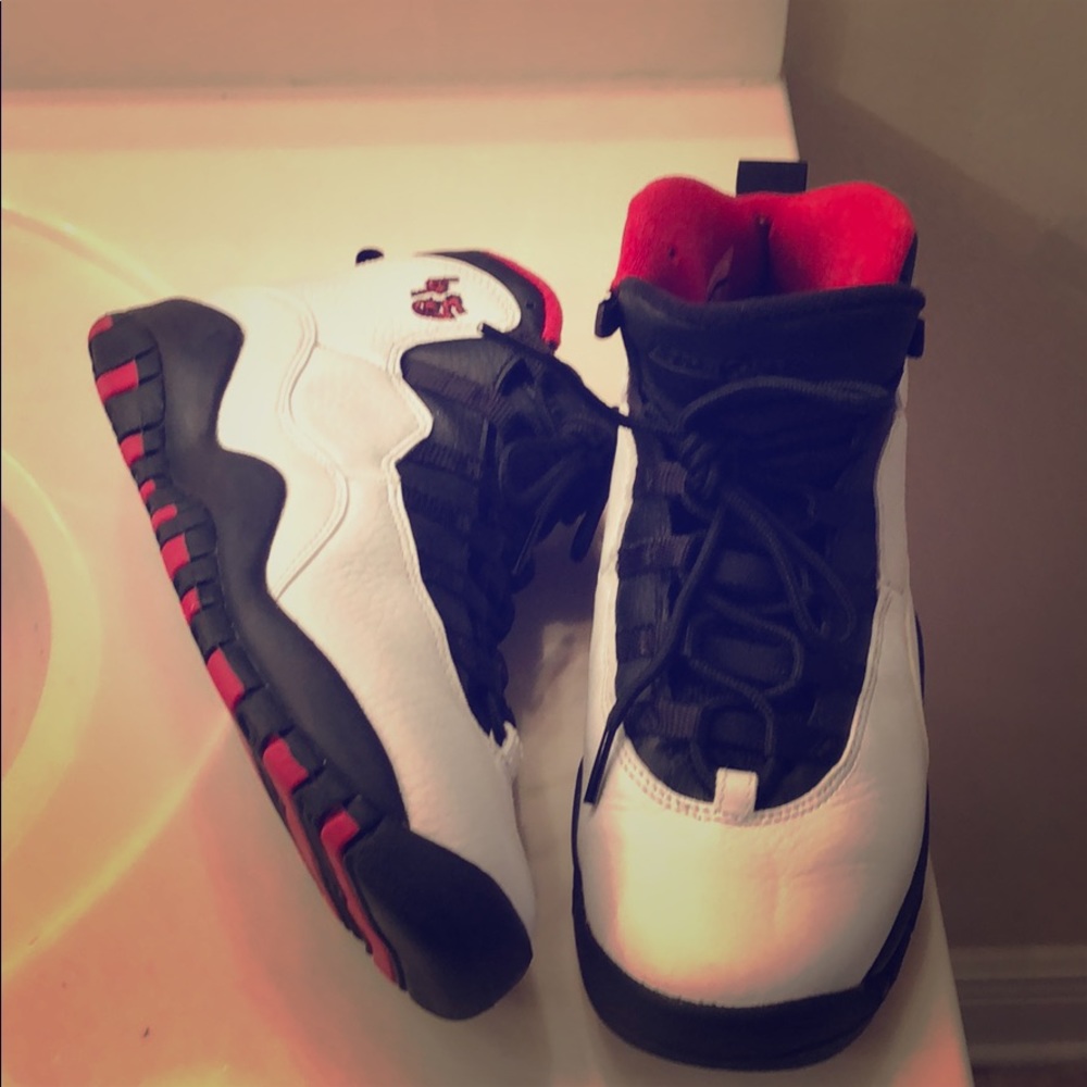 Jordan 45 Red, Black, & White